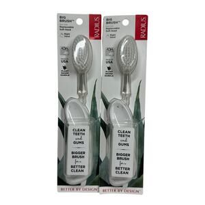 2 PACK- Radius Big Brush Replaceable Soft Big Head 2 Ct‎ Right Hand